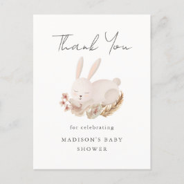Babydusche Danke mit Niedlichem Schlafzimmer Postkarte