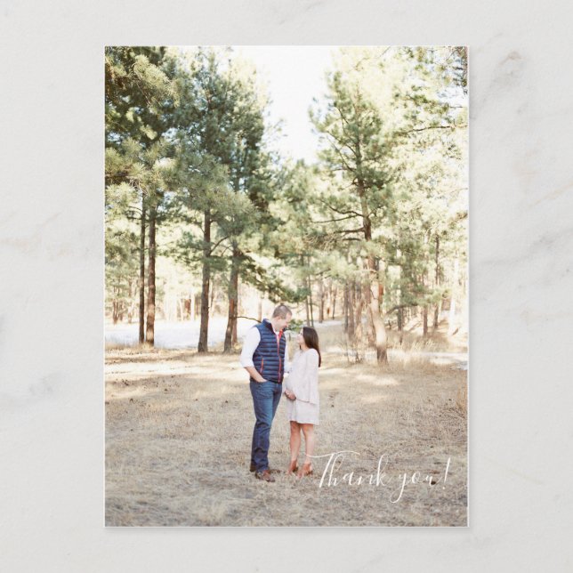 Babydusche Danke Post Card Postkarte (Vorderseite)