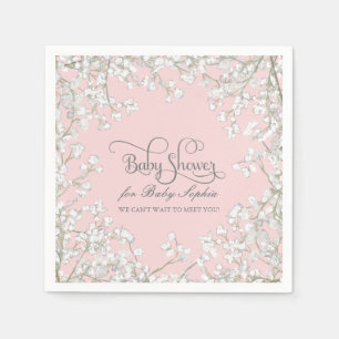 Babydusche Dekoration Babys Atemblumenparade Serviette