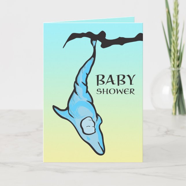 Babydusche (Delfincoon) Einladung (Vorderseite)