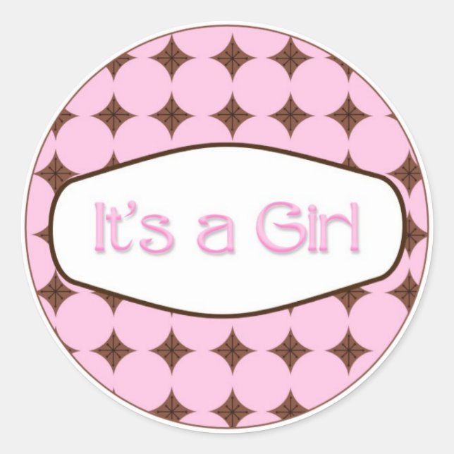 Babydusche Die Toppers Sticker Sticker Es ist ein  (Vorderseite)