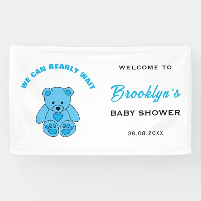 Babydusche, die wir frühzeitig abwarten können Ted Banner (Horizontal)