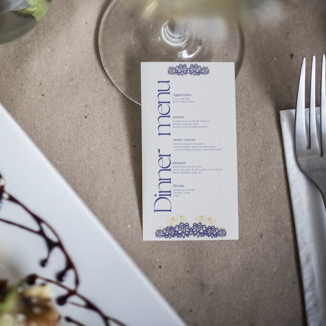 Babydusche Dinner Menü Karte (Von Creator hochgeladen)