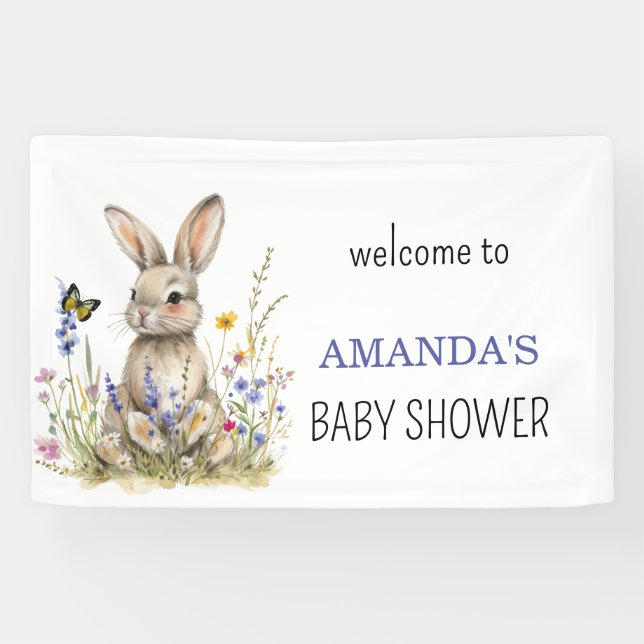 Babydusche Einige sonnige Wildblumen Banner (Horizontal)