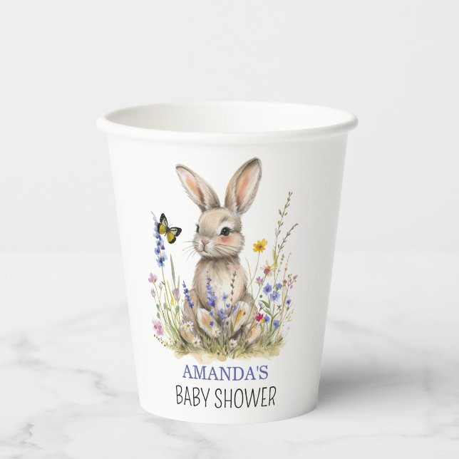 Babydusche Einige sonnige Wildblumen Pappbecher (Vorderseite)