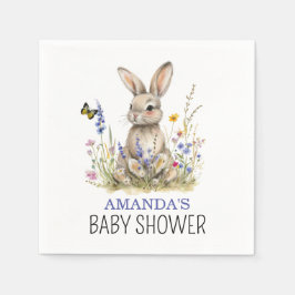Babydusche Einige sonnige Wildblumen Serviette