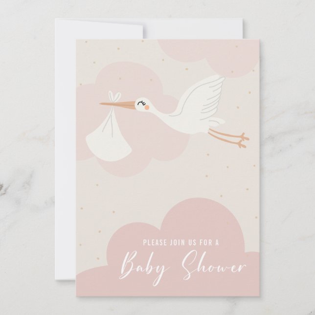 Babydusche Einladung (Vorderseite)