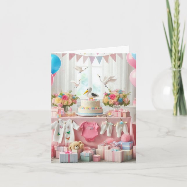 Babydusche Einladung (Vorderseite)