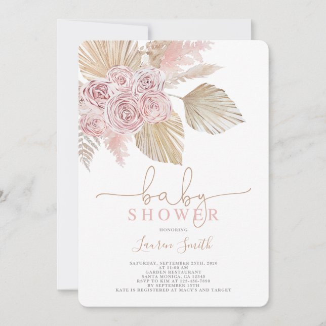 Babydusche Einladung (Vorderseite)