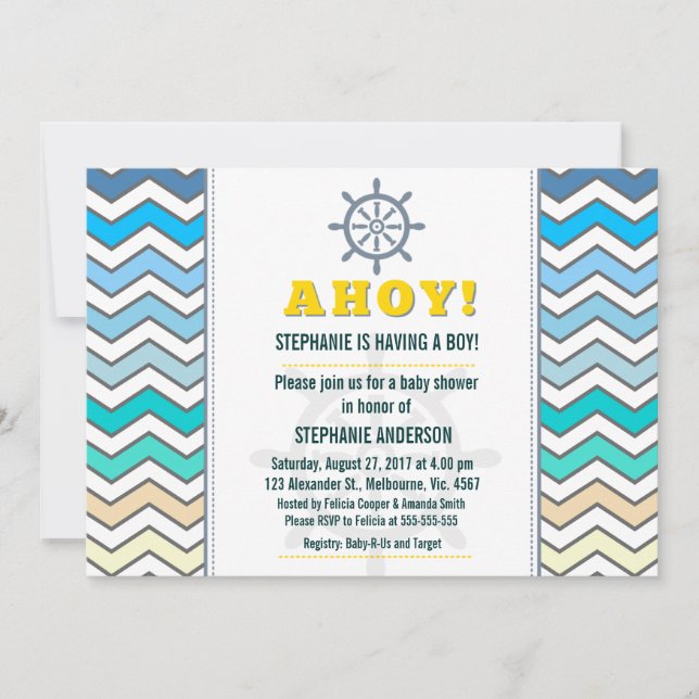 Babydusche Einladung (Vorderseite)