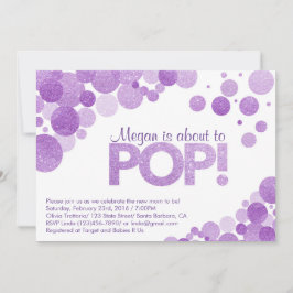 Babydusche Einladung Sie wird bald Pop!