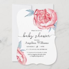 Babydusche Einladungen Blume