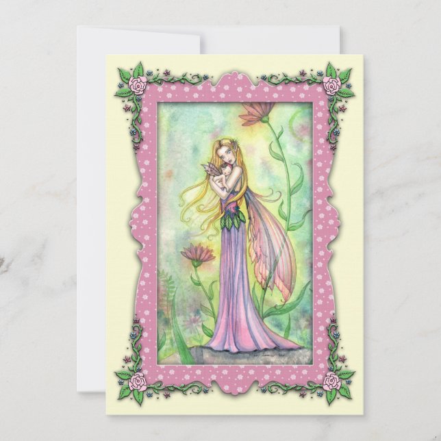 Babydusche Einladungen Mutter und Babyzucht (Vorderseite)