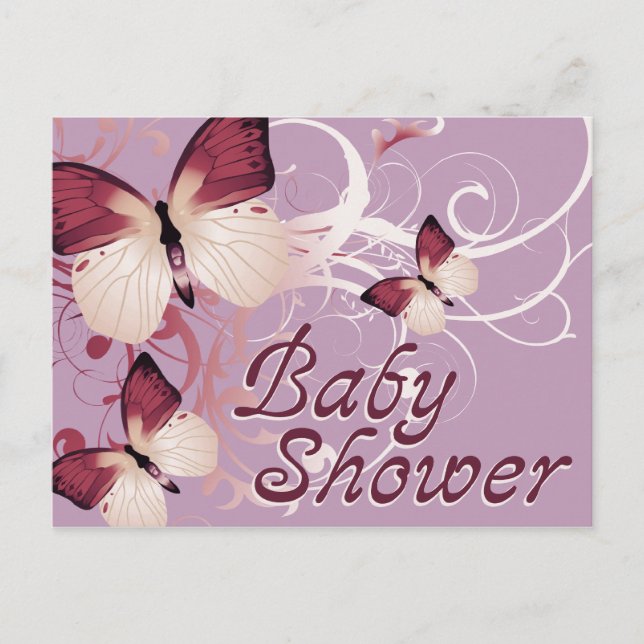 Babydusche Einladungspostkarte (Vorderseite)