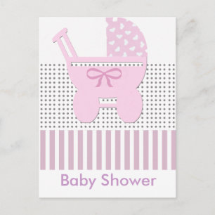 Babydusche Einladungspostkarte
