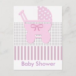 Babydusche Einladungspostkarte