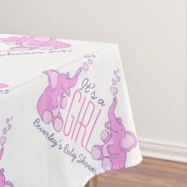 Babydusche Elefantentablette Tischdecke
