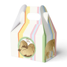 Babydusche Elephant Mama und Babystreifen