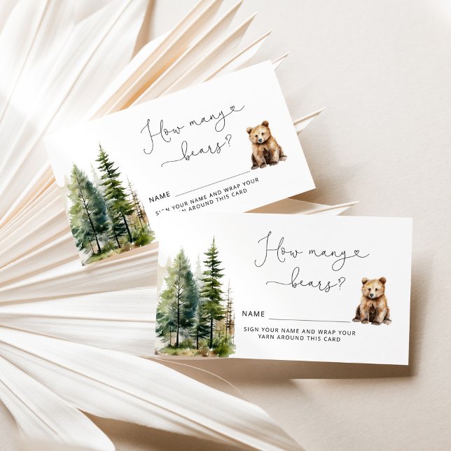 Babydusche erraten, wie viele Bären Begleitkarte (Von Creator hochgeladen)