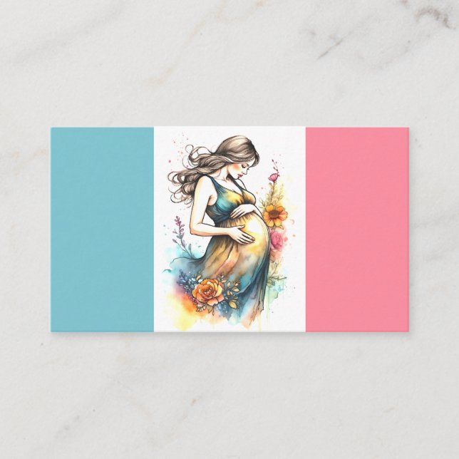 Babydusche Es ist eine Ankündigung von Mädchen (Vorderseite)