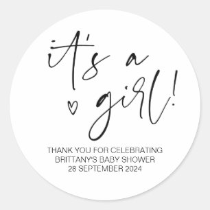 Babydusche Es ist eine Mama, Gastgeschenk zu sein Runder Aufkleber