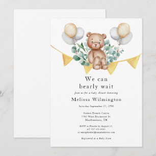 Babydusche Eucalyptus Woodland Animal Einladung