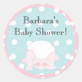 Babydusche "Flüchtige Blick-a-Boo" Aufkleber 1 1/2