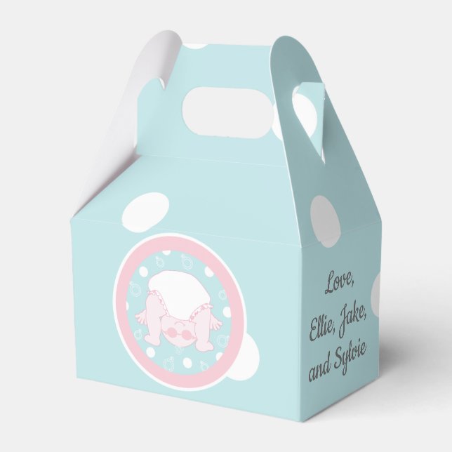 Babydusche Flüchtige Blick A Boo Baby Geschenkschachtel (Vorderseite)