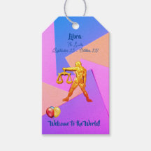 Babydusche - Fun Libra Geschenketiketten