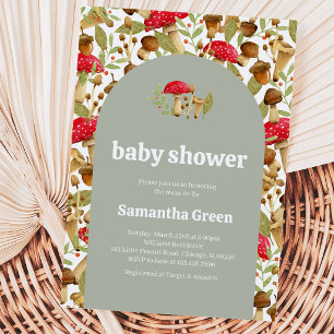 Babydusche für Babybetten Einladung