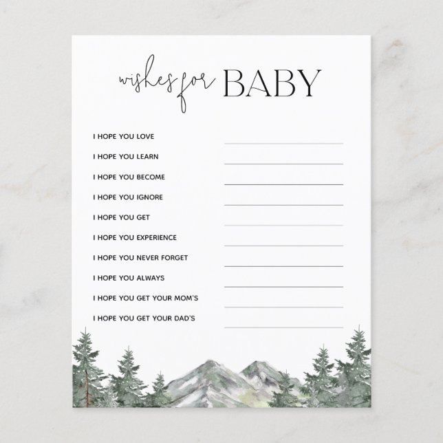 Babydusche für Babykarten (Vorderseite)