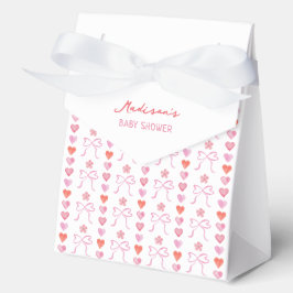 Babydusche für Bows und Herz Geschenkschachtel
