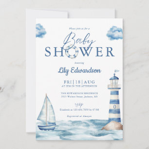 Babydusche für den Wassersport Einladung