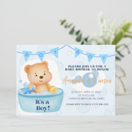 Babydusche für ein Babybad  Einladung