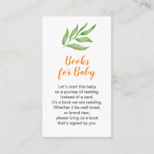 Babydusche für Grünpflanzen Leaf Watercolor Buchan