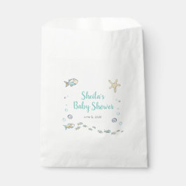 Babydusche für Hochseefische und Bläschen Geschenktütchen