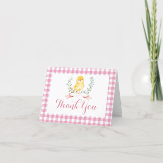 Babydusche für Küken Begrüßungspult Dankeskarte