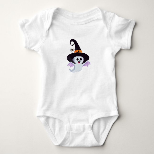 Babydusche für Little Boo Halloween Bodysuits (Vorderseite)