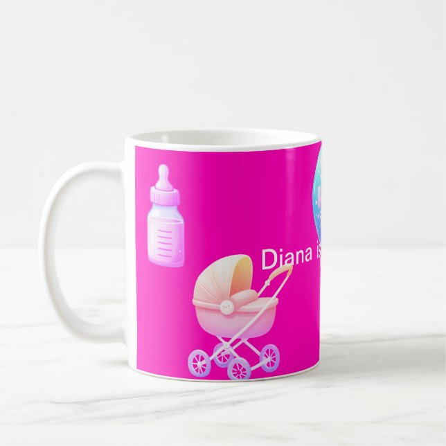 Babydusche für Mädchen Kaffeetasse (Links)