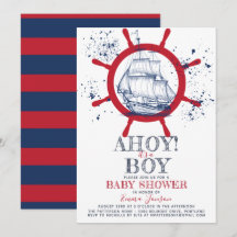 Babydusche für Nautical Sailor