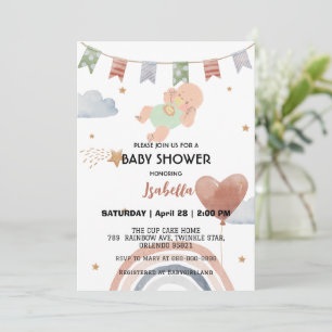 Babydusche für niedliche Afrikaner Einladung