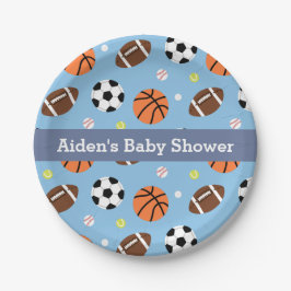 Babydusche für Sportveranstaltungen - Party Pappteller