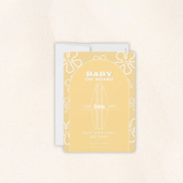 Babydusche für Surfbretter - Neutral für das Gesch Einladung