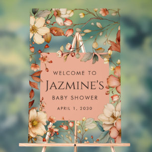Babydusche für Wildblumen mit Kernbrenner Willkomm Acrylschild