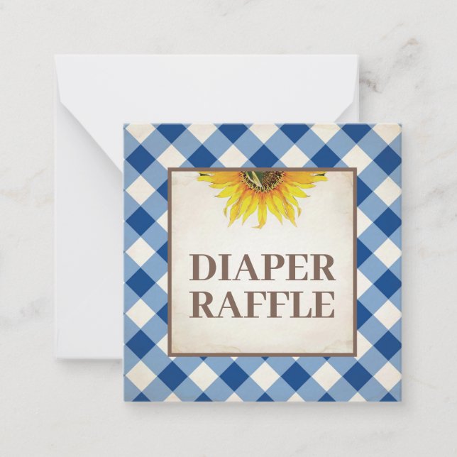 Babydusche für Windelweine mit Windeln - Beilage Mitteilungskarte (Vorderseite)