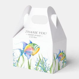 Babydusche Gefälligkeitsboxen Wasserfarbe Tropisch Geschenkschachtel
