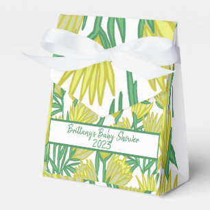 Babydusche Gelb Original Blumendesign Geschenkschachtel