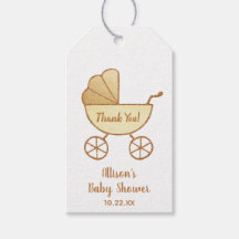 Babydusche Gelbe Carriage Vielen Dank