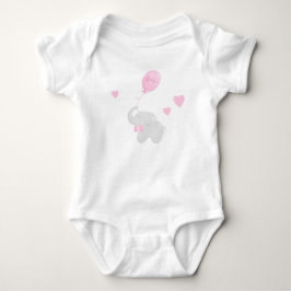 Babydusche Geschenk Bodysuit mit Elephant Baby Strampler