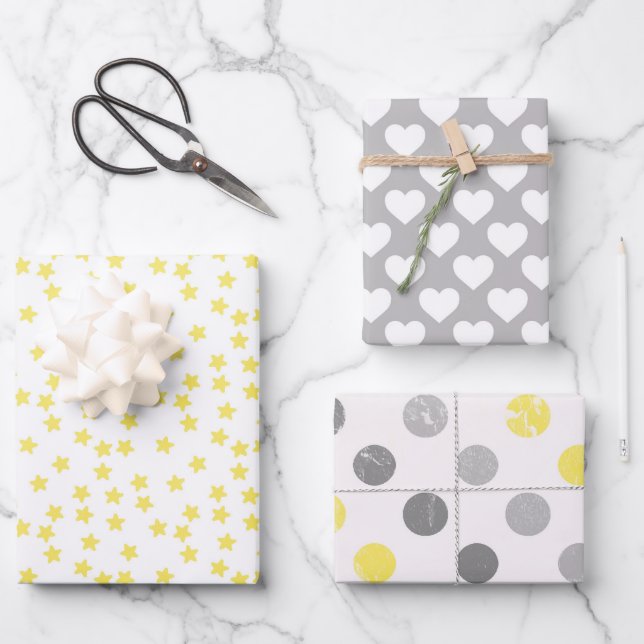 Babydusche Geschenkpapier Set (Vorderseite)